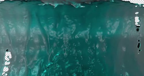 Aqua Liquid Splash Reveal Transition