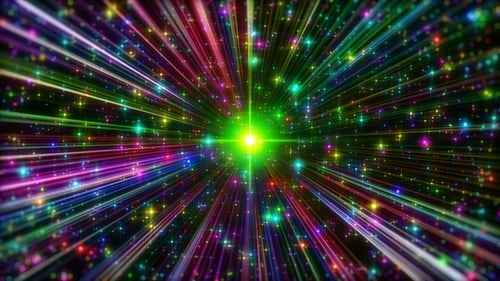 Rainbow VJ Dancing Tunnel mit nahtloser Schleife