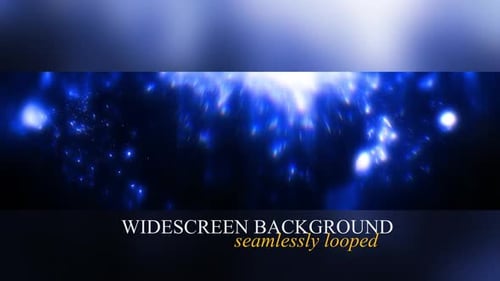 Aura Blue Glitter Chromatic Lights Widescreen-Hintergrund