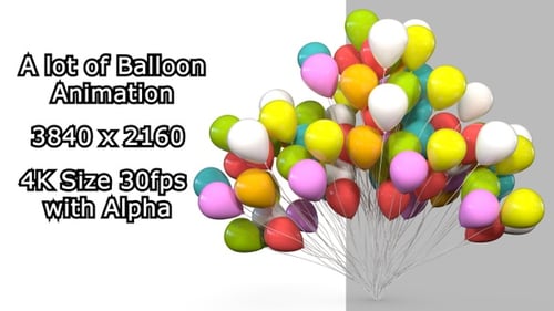 Bright Colorful Balloons Flying Up Celebration Background