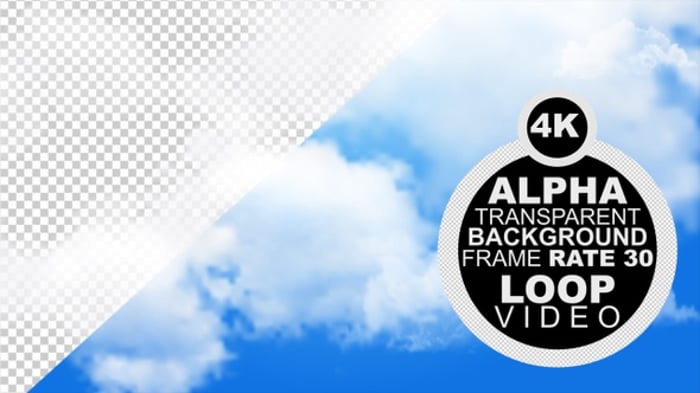 Seamless Looping Blue Sky with Moving Clouds Background, Backgrounds ...