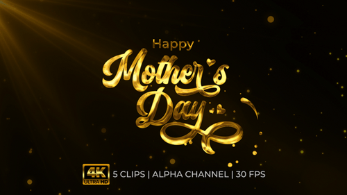 Happy Mother's Day Liquid Metallic Text Reveal Pack