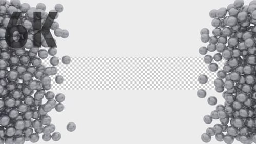 Abstract Metallic Sphere Swarm Reveal Transition