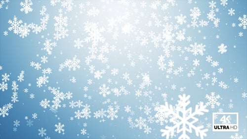 Fond de flocon de neige Blue Loop V3