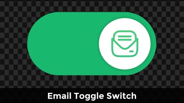 Email Toggle Switch – Animated Inbox Access Control, Elements Motion ...