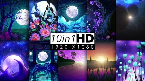 Animated Dreamlike Nature and Cosmic Landscapes