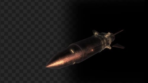 High-Speed Futuristic Missile Flying with Propulsion Effect