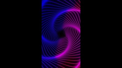 Vertical Swirl Square Background Loop 4K
