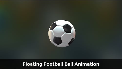 Schwimmende Fußballball-Animation