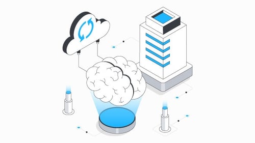 Nanotechnology Isometric Animation Alpha Channel