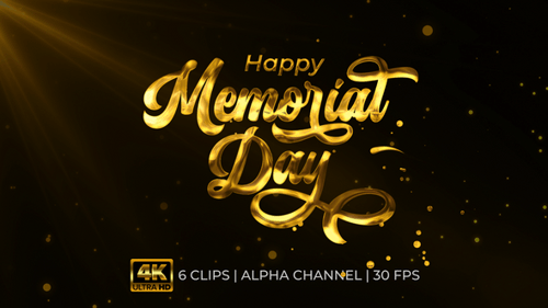 Happy Memorial Day Animation