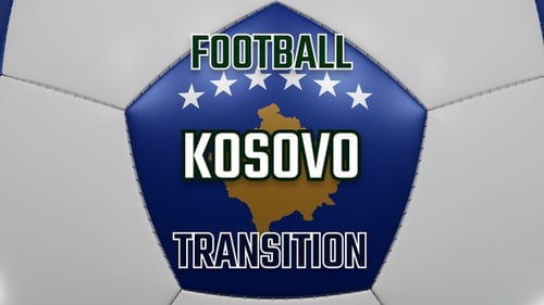 3D Soccer Ball Flag Reveal Animation with Alpha