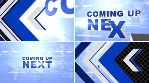 Coming Up Next Transition Blue