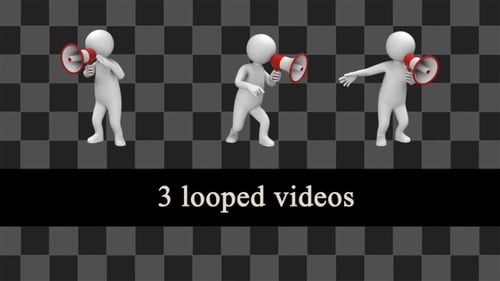 Stickman Speak With Megaphone Pack