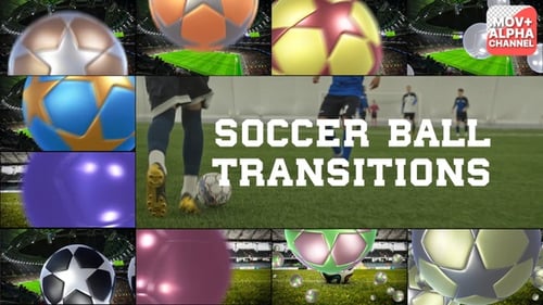 Animated 3D Soccer Ball Transitions