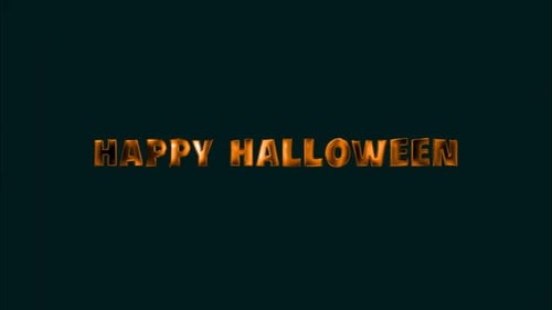 Animated Fiery Happy Halloween Title Reveal