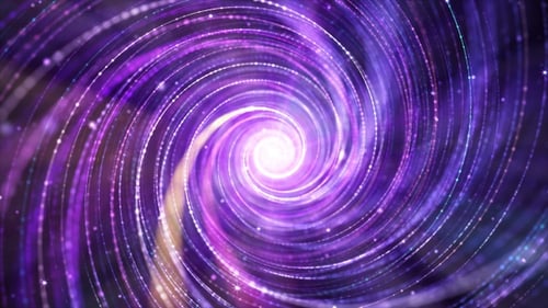 Abstract Shimmering Galactic Swirl Particle Background