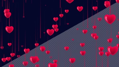 Valentines Day Love Background Loop Alpha