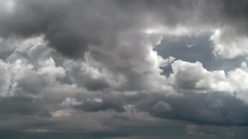 Dramatic Gray Clouds Moving Across the Sky