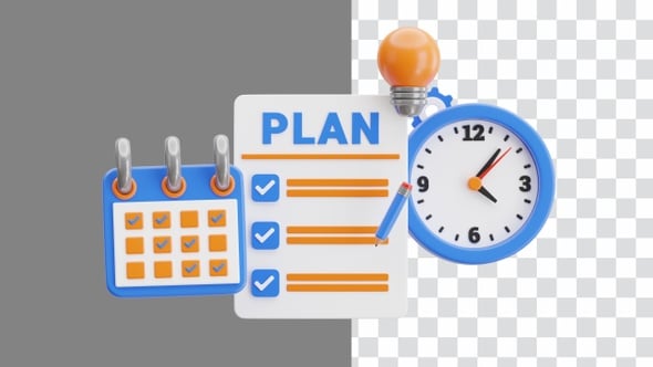 3D Animation of Time Management for Effective Strategies | Alpha ...