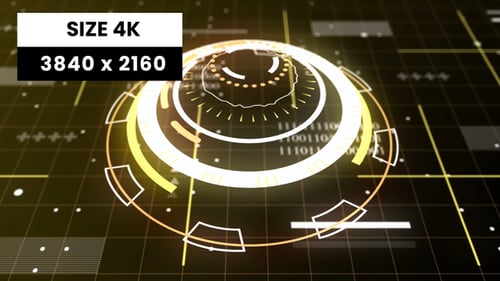 HUD Circle Background 02 4K