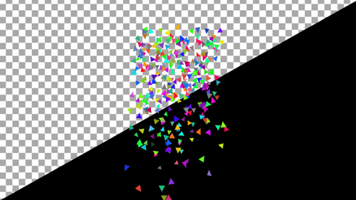 Multi Color Polygon Confetti Burst | Centered Party Popper Animation
