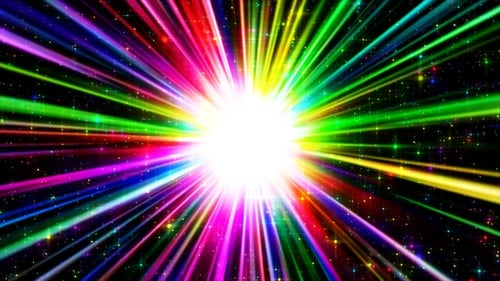 Regenbogenlichtstrahlen VJ Loop V2