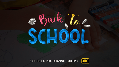 Back To School Text Animation