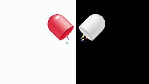 Vitamin Complex Pharmaceutical Capsule Animation