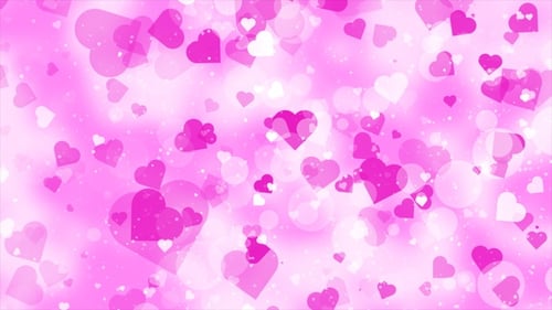 Valentines Day Hearts Background Loop
