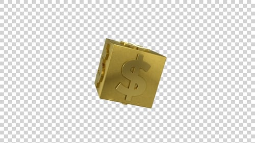Goldenes Dollarsymbol