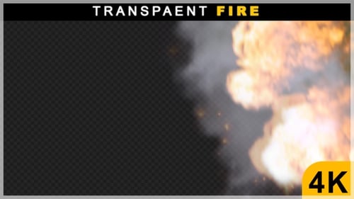 Fiery Explosion Blast Transition