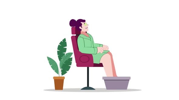 Spa And Salon Animation Scene, Elements Motion Graphics ft. design ...