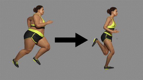 3D Animated Woman Running in Sportswear Loop