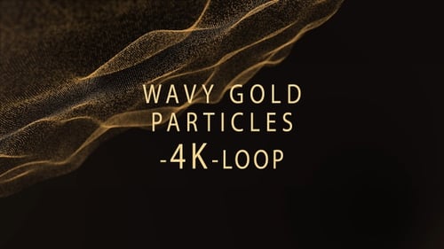 Wellenförmiger Goldpartikel-Hintergrund