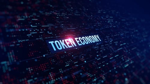 Token Economy Digital Background