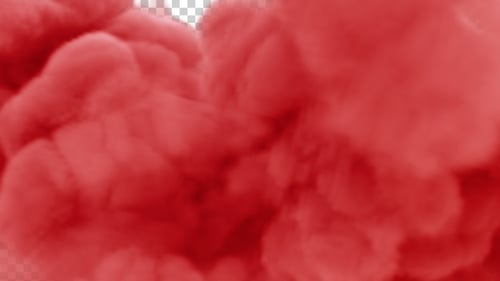 Dynamic Red Fluid Smoke Transition Element
