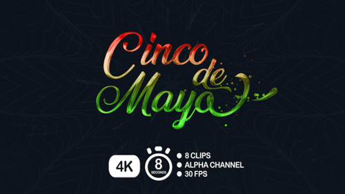 Cinco De Mayo Text Animation