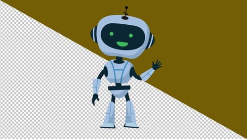 4K-Alpha-Video für Roboteranimationen