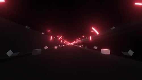 4K-Tunnelpaket mit radialem Neonlicht
