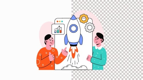 Startup Management Animation Alpha Channel