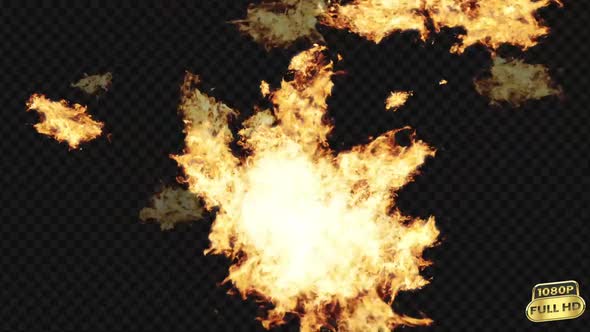 Massive Fire Explosion Overlay – Transparent Background V2, Motion ...