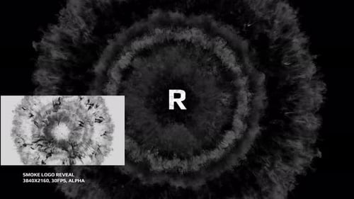 Dynamic Smoke Burst Image Reveal with Alpha