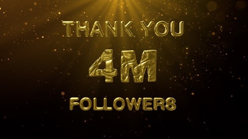 4M Followers Celebration Greeting