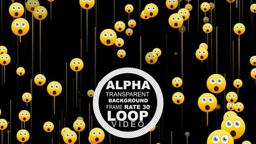 Emoji Backgrounds Loop Alpha