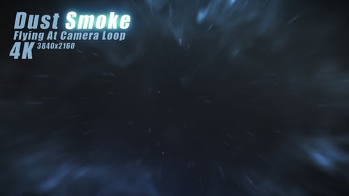 Dust Smoke Flying At Camera Loop 4K