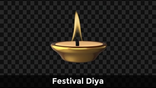 Festival Diya — Animation lumineuse et lumineuse de Diwali