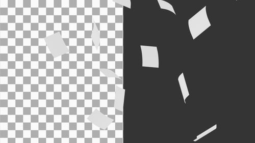 3D Animation of Flying in the Air Paper | Alpha Channel