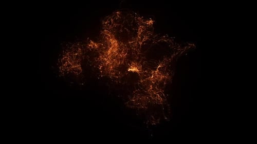 Dynamic Particle Swirl Reveal Animation