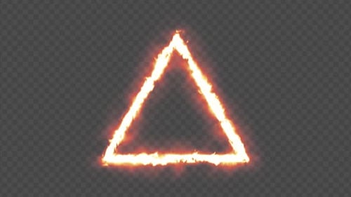 Fire Frame Effect Triangle Alpha
